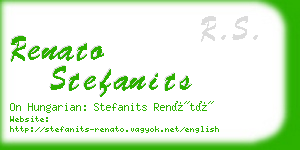 renato stefanits business card